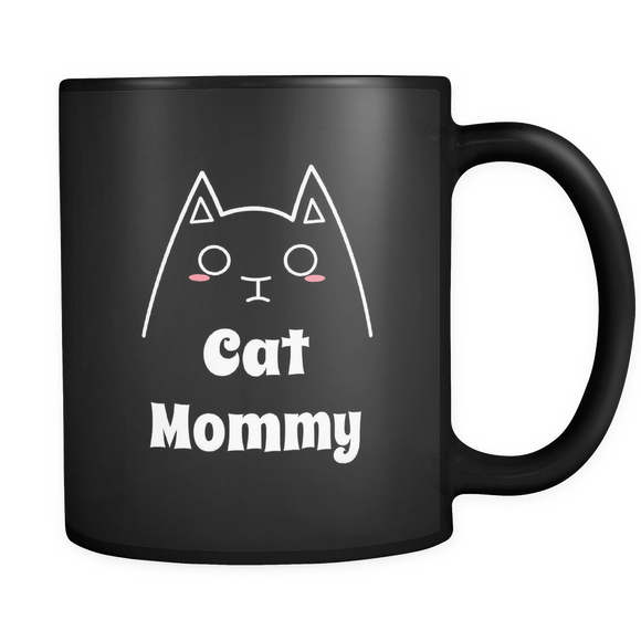 Cat Mommy Mug - Black